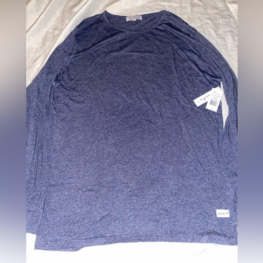 Kinetic Men’s Long Sleeve T Shirt Xxl Navy Heather  MSRP $79